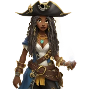 Pirate sorceress sticker