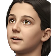 realistic portrait of boy sticker