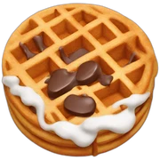 Waffle with chocolate  sticker