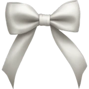 bow white sticker