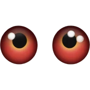 High red eyes sticker
