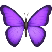 violet butterfly  sticker