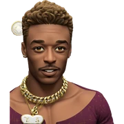 handsome male with jewelry sticker