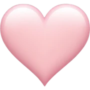 light pink heart sticker