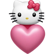 hello kitty heart sticker