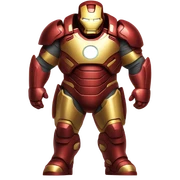 Fat iron man  sticker