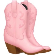 pastel pink cowgirl boots sticker