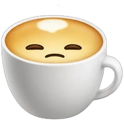 sad latte sticker