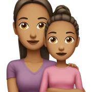 Mom and daughter  sticker