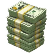 stack of money sticker