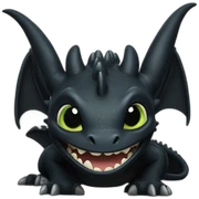 Toothless dragon sticker