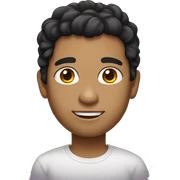 Black hair  sticker