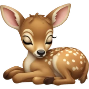 baby Deer sleeping sticker