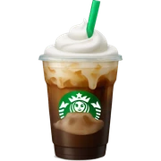 Starbuck ice coffee with ice cubes sticker