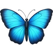 A Blue butterfly sticker