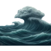ocean storm  sticker