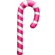 pink candy cane sticker