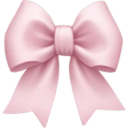 Light pink bow sticker