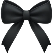 Black bow sticker