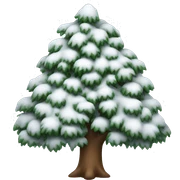 Snow tree sticker