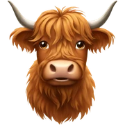 Highland cow sticker