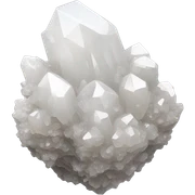 White quartz crystal cluster  sticker
