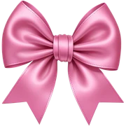 pink bow sticker