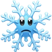 Melting snowflake sticker