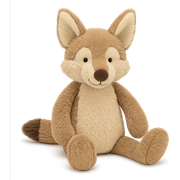 coyote jellycat stuffed plush sticker