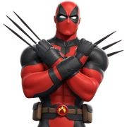 muscular superhero in bodysuit sticker
