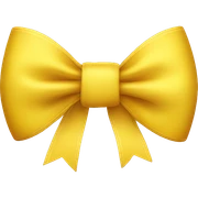 Yellow bow sticker