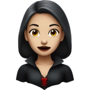 Vampire girl sticker