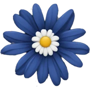 dark blue Daisy sticker
