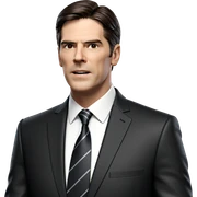 formal portrait of a man sticker