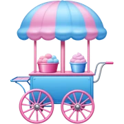 Cotton Candy cart
 sticker