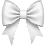 white bow sticker