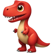 Dinosaurio con corazón  sticker