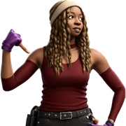 girl in fingerless gloves sticker
