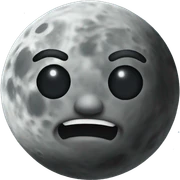 Moon sticker