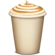 Beige Christmas latte sticker