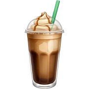 Starbuck ice coffee with ice cubes sticker