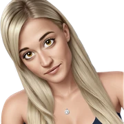 realistic portrait of blonde girl sticker