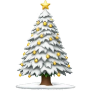 White Christmas tree  sticker