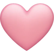 soft pink heart  sticker