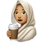 white latina wrapped in blanket drinking coffee  sticker