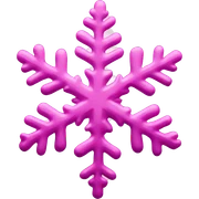 Pink snowflake  sticker