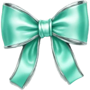 Silver earrings with Tiffany bow sticker