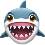 kawaii shark  sticker