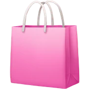 Pink shopping bag sticker