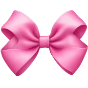 pink bow sticker